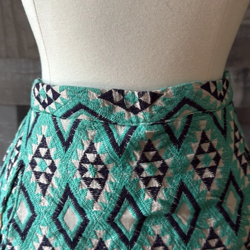 Lovemarker mini skirt small festival boho chic diamond embroidery Mermaidcore